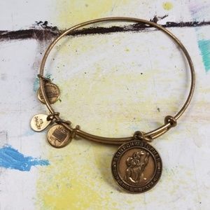 Alex & Ani Gold St. Christopher Charm Bracelet
